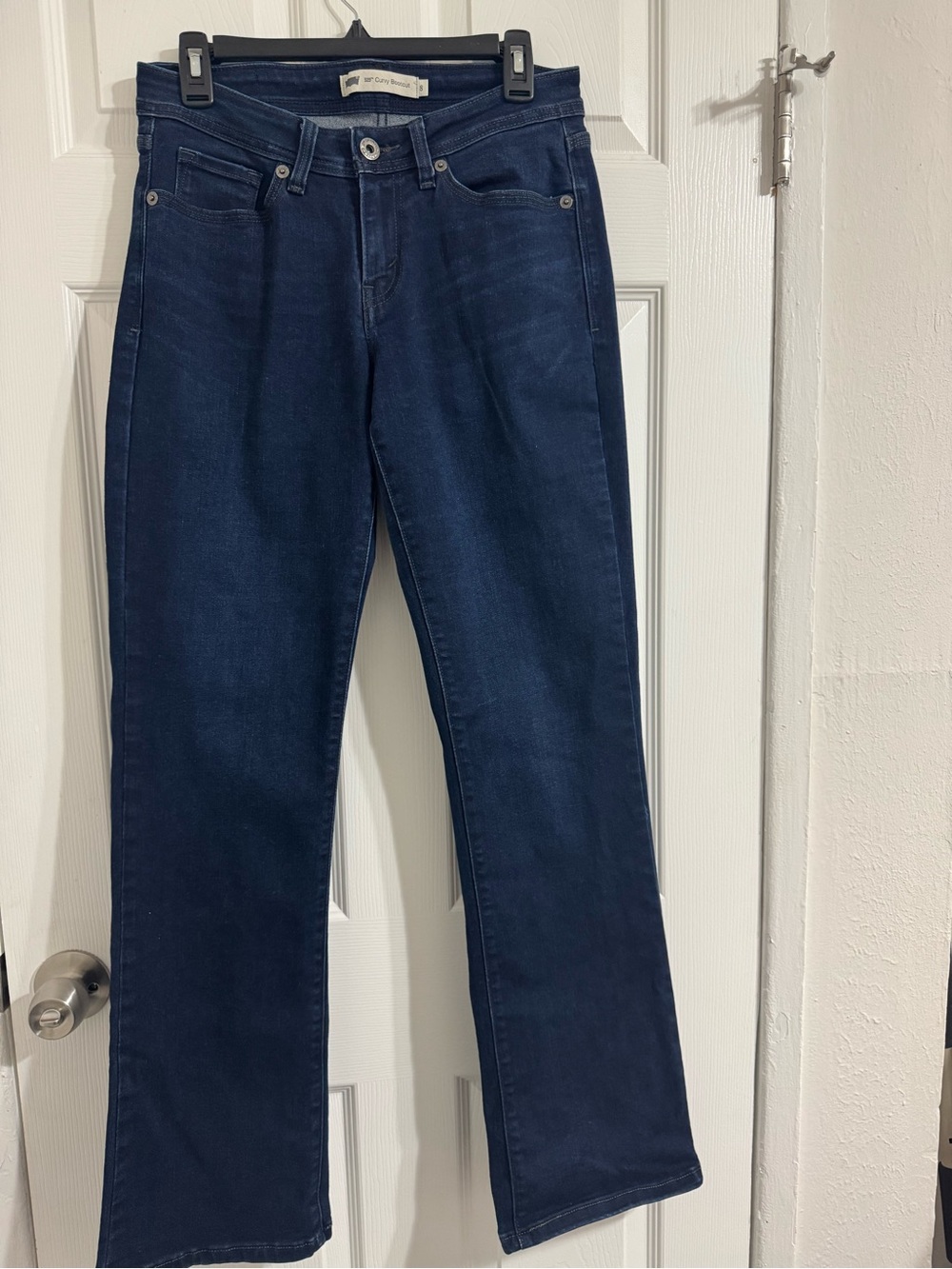 Levi's Dark Blue Flare Jeans for Women 8 Long